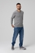 Пуловер однотонный мужской FIGO 6976 XL Светло-серый (2000989965190) Фото 4 из 11
