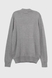 Пуловер однотонный мужской FIGO 6976 XL Светло-серый (2000989965190) Фото 10 из 11