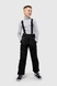 Штани на шлейках для хлопчика EN103 164 см Чорний (2000989593935W) Фото 1 з 16