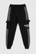 Спортивні штани з принтом для хлопчика Atescan 1106 152 см Чорний (2000990276070W) Фото 7 з 12