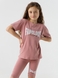 Костюм футболка+капрі для дівчинки Atabey 10526 134 см Темно-пудровий (2000990478597S) Фото 2 з 17