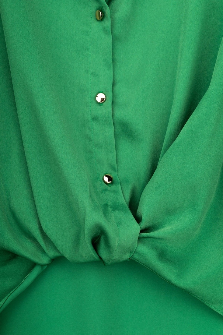 Фото Блуза однотонна жіноча Esay 9526 42 Зелений (2000989691099D)
