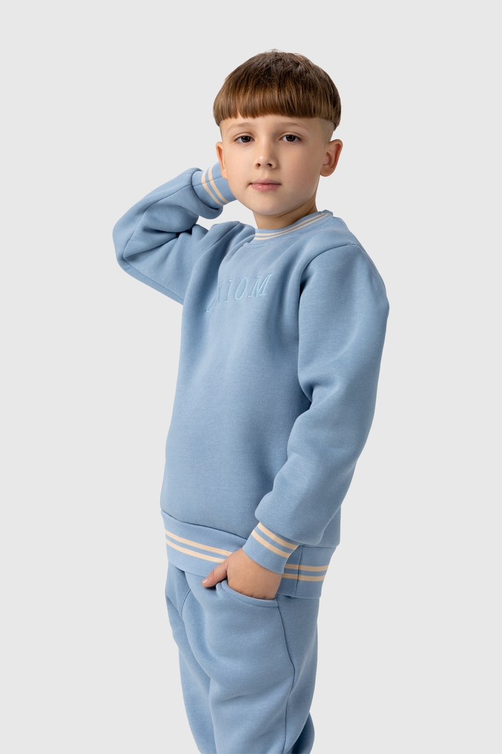 Фото Костюм для хлопчика (світшот+штани) MAGO T-363 98 см Блакитний (2000990064653W)