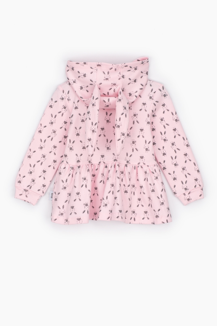 Фото Костюм малявка для дівчинки Mini Papi 6636 реглан + кофта + штани 62 см Рожевий (2000989642480D)