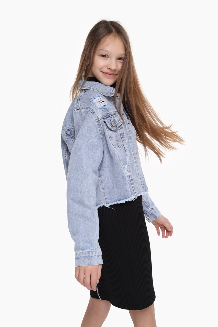 Фото Куртка для дівчинки S&D MK6038 176 см Синій (2000989561309D)