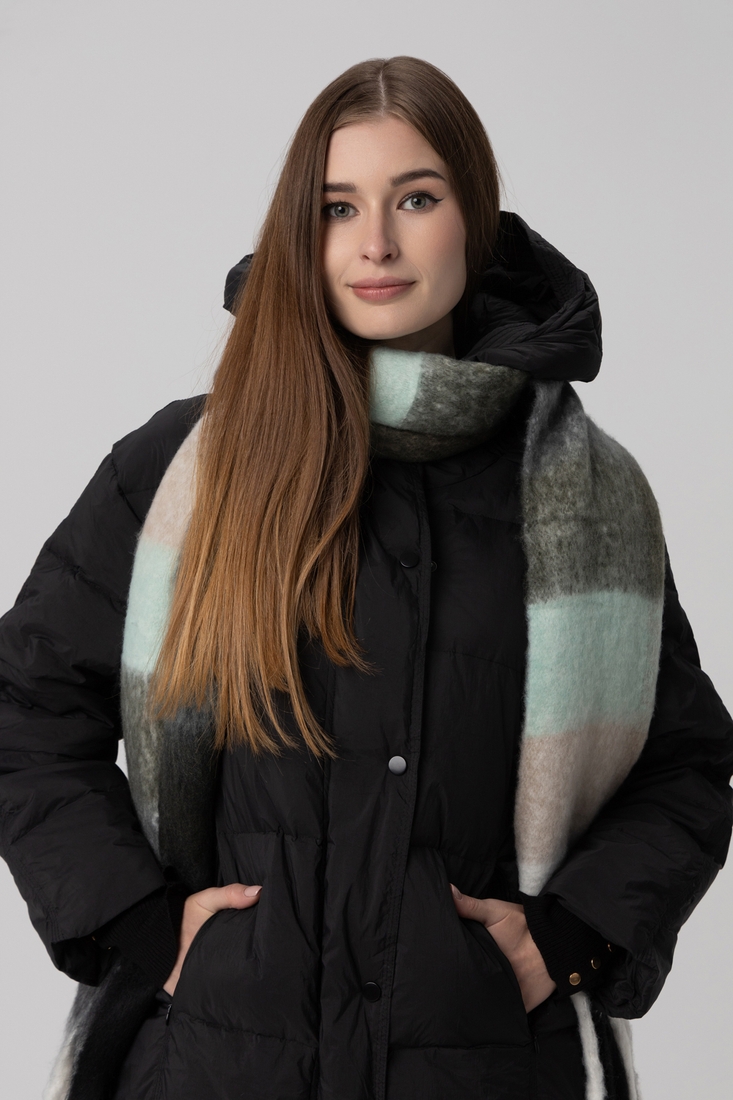 Фото Куртка зимова жіноча Пух 65 One Size Чорний (2000990131096W)