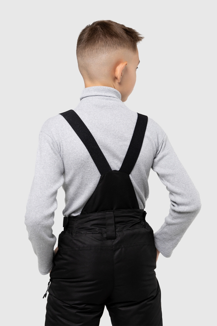Фото Штани на шлейках для хлопчика EN103 164 см Чорний (2000989593935W)
