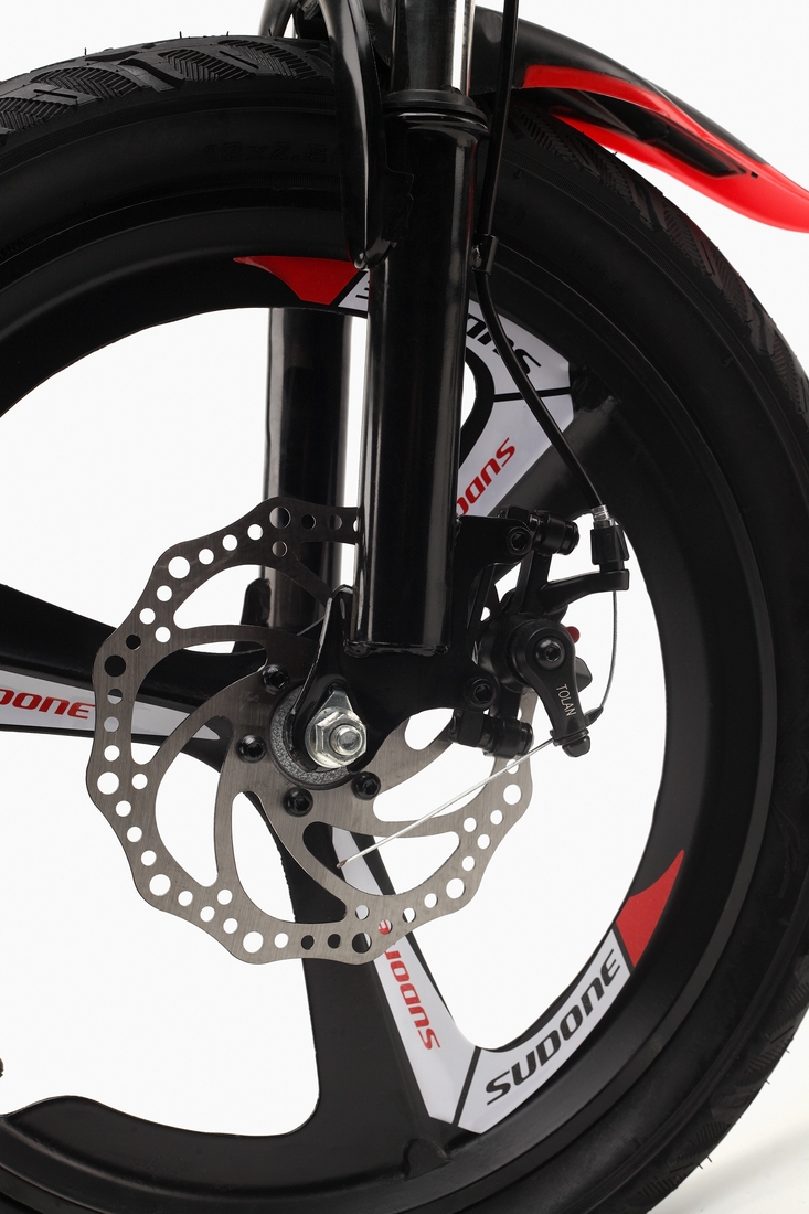 Фото Велосипед (стальной сплав), 18 диаметр колеса 200824647 R Красный (2000904367856)