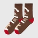 Шкарпетки жіночі ШЖК144-124-1720 Пряники фемілі 23-25 Коричневий (2000990199843W)(NY) Фото 5 з 8