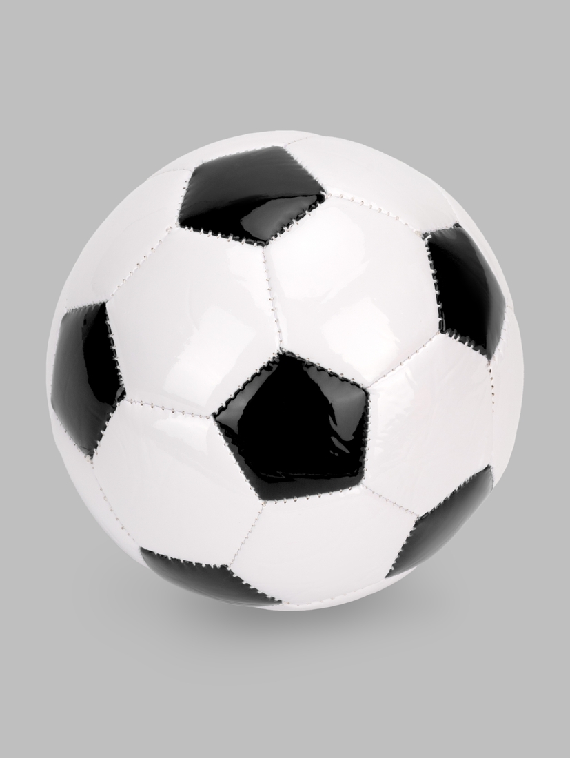 Фото Мяч футбольный YH1284 Бело-черный (2000990573247)