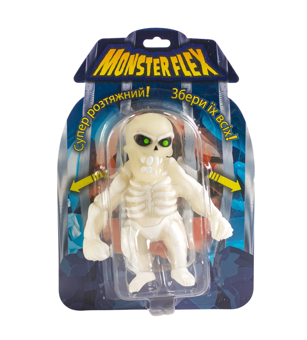 Фото Игрушка растягивающаяся Monster Flex светящаяся в темноте Скелет (2000903450221)