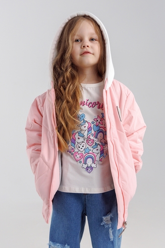 Фото Куртка для девочки EAC-601 104 см Розовый (2000990257079D)