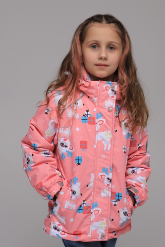 Фото Куртка для дівчинки Snowgenius D442-013 140 см Персиковий (2000989274124D)