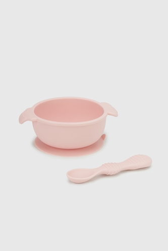 Фото Набір дитячого силіконового посуду 18 Рожевий (2000990684615)