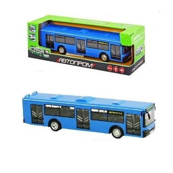 Іграшка металева "АВТОПРОМ" Тролейбус / Автобус інерційний на батарейках з світловими та звуковими ефектами 9690ABCD (6988600090659)