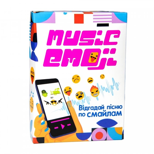 Фото Настільна гра Strateg Music Emoji розважальна українською мовою 30249 (4823113819354)