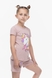 Костюм для дівчинки Baby Show 16230 футболка + шорти 128 см Пудровий (2000989658573S) Фото 3 з 14
