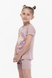 Костюм для дівчинки Baby Show 16230 футболка + шорти 128 см Пудровий (2000989658573S) Фото 5 з 14