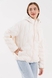 Куртка однотонна жіноча 23826 2XL Молочний (2000990317636D) Фото 4 з 14