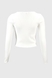 Лонгслів однотонний жіночий Femme 1003 One Size Білий (2000989870685D) Фото 9 з 10