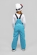 Штани на шлейках для дівчинки B-30 140 см Блакитний (2000989626091W) Фото 3 з 17
