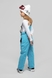 Штани на шлейках для дівчинки B-30 140 см Блакитний (2000989626091W) Фото 2 з 17