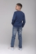 Свитшот для мальчика однотонный First Kids 2084 152 см Синий (2000989448082D)