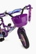 Велосипед (сталевий сплав),12" діаметр колеса SXI1026038 F Фіолетовий (2000904367283) Фото 2 з 6