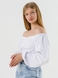 Блуза жіноча 2401 XS Білий (2000990396600D) Фото 2 з 10