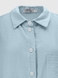 Рубашка однотонная женская 2414-K 3XL Голубой (2000990556776S) Фото 10 из 13