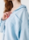 Рубашка однотонная женская 2414-K M Голубой (2000990556738S) Фото 6 из 13