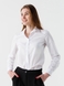 Рубашка однотонная женская 694 baza 3XL Белый (2000990485670D) Фото 1 из 11