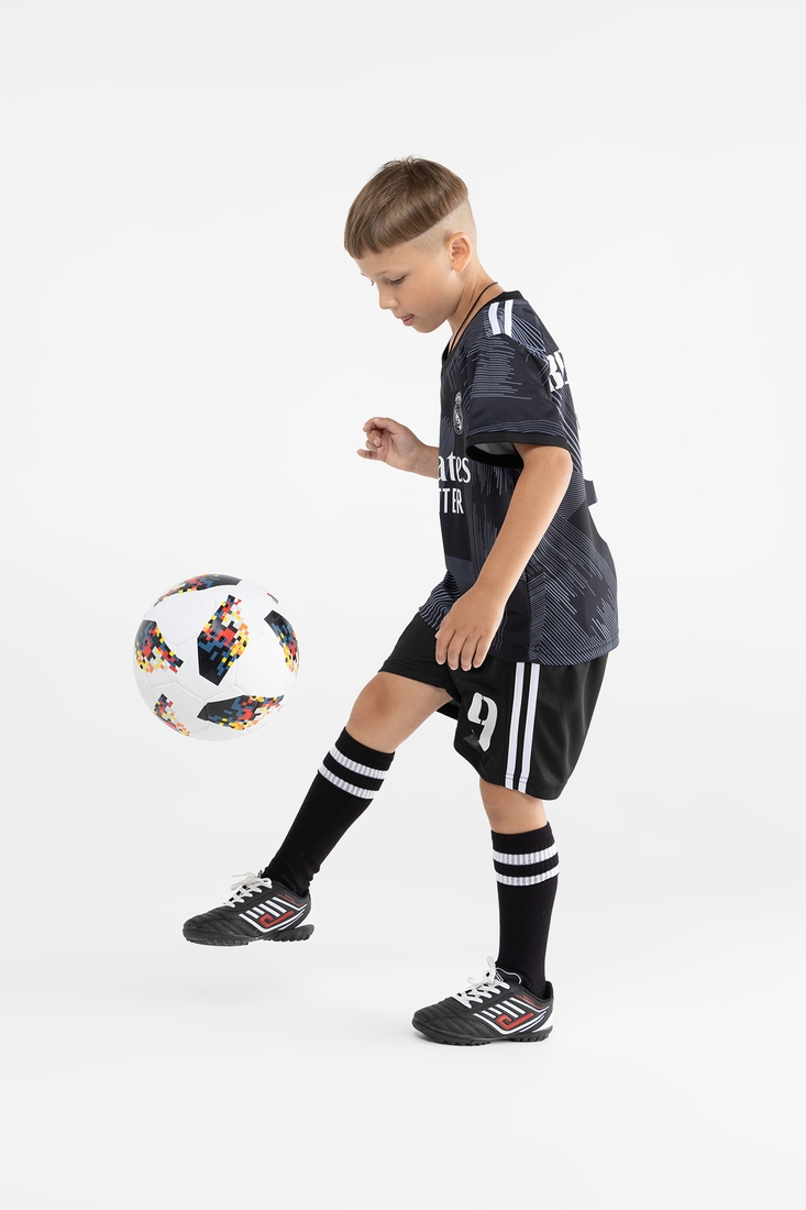 Фото Футбольна форма для хлопчика BLD РЕАЛ МАДРИД BENZEMA 152 см Чорний (2000989681519A)
