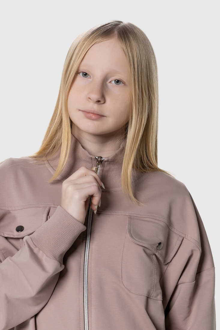 Фото Костюмы для девочки (кофта+штаны) Ecrin 4604 146 см Кофейный (2000990275950D)