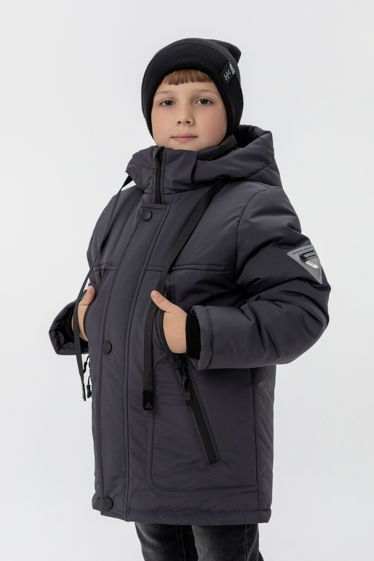 Фото Куртка зимова для хлопчика ОШЕН Jasper 128 см Сірий (2000989553205W)