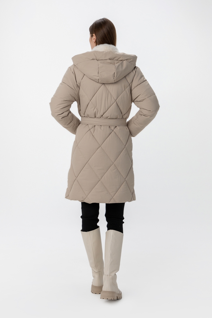 Фото Куртка зимова жіноча 8136 M Бежевий (2000990198280W)