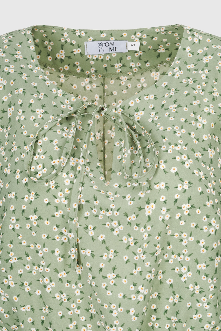 Фото Платье с узором женское 2410 L Зеленый (2000990474025D)