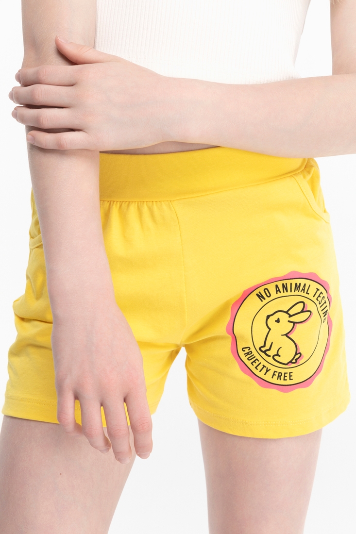 Шорти спортивні для дівчинки Baby Show 18060 152 см Жовтий (2000989660156D)