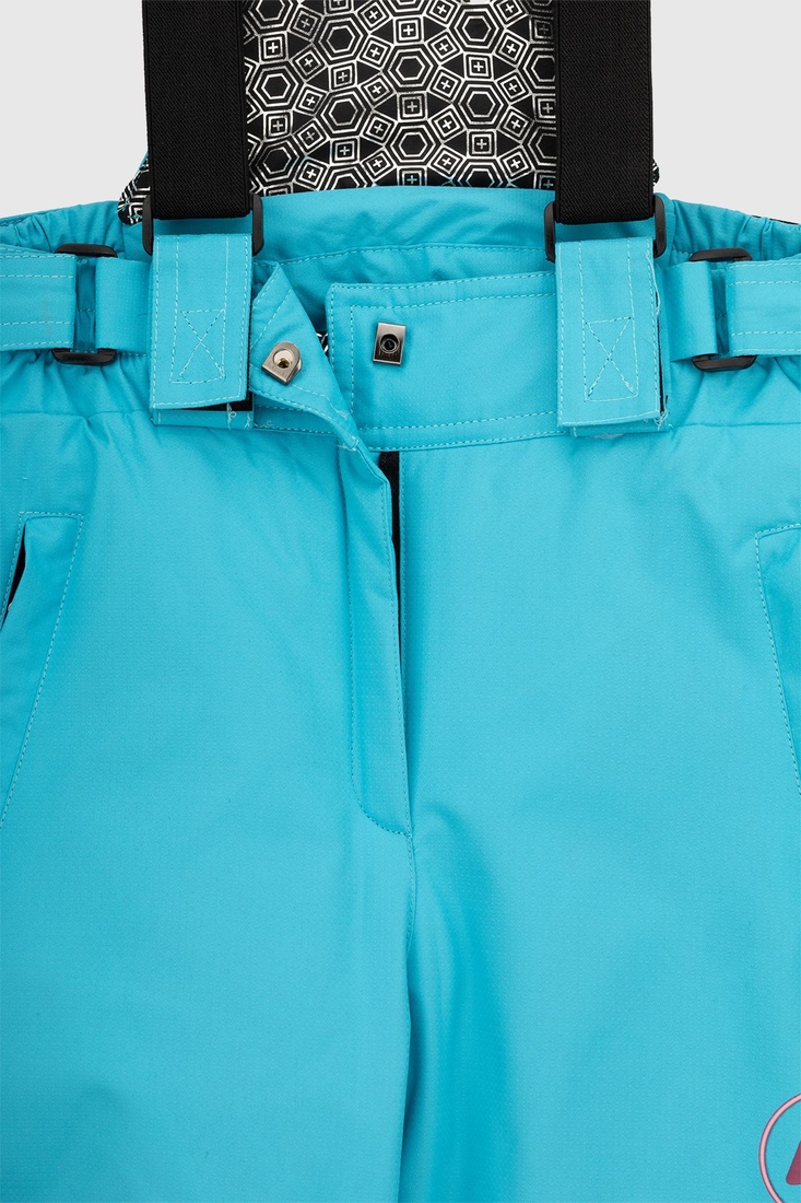 Фото Штани на шлейках для дівчинки B-30 140 см Блакитний (2000989626091W)