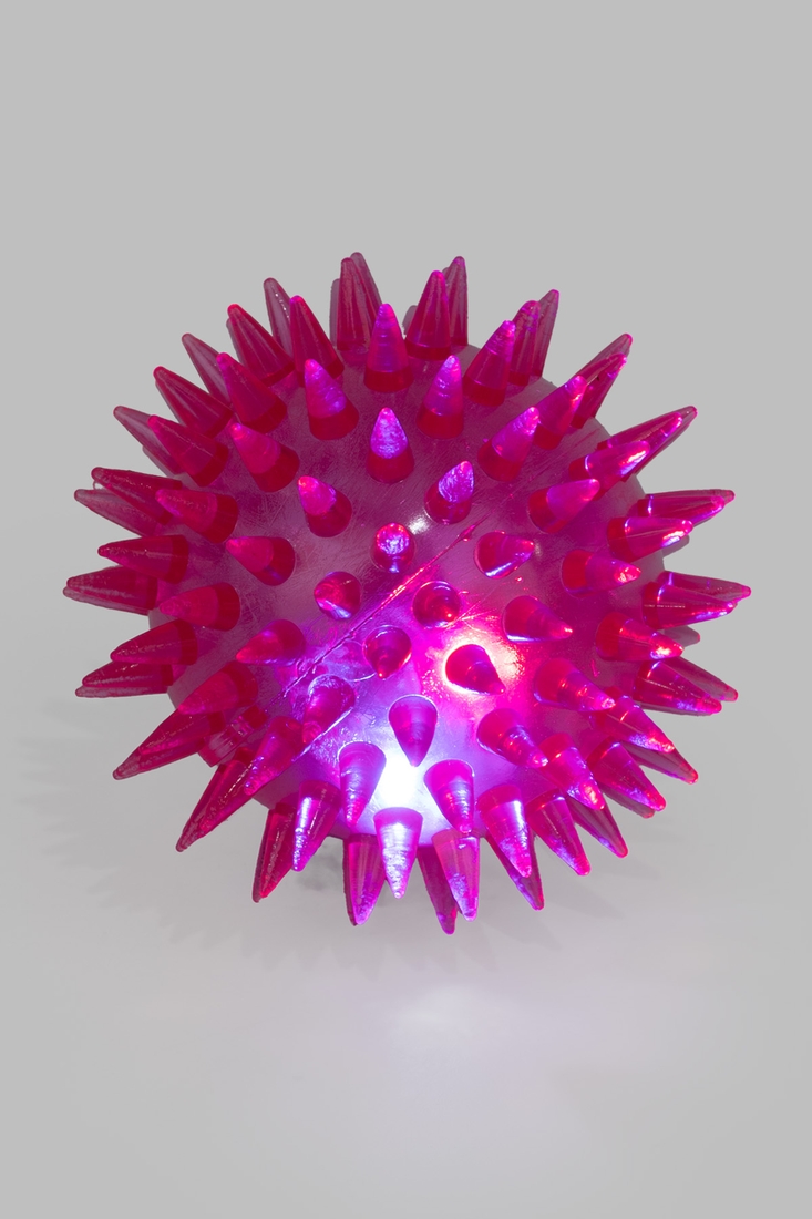 Фото Мячик-попрыгунчик светящийся PR24124 6.5 см Розовый (2000990597182)