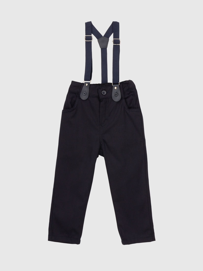 Фото Костюм для мальчика (рубашка+штаны+подтяжки) Mini Papi 3189 104 см Синий (2000990489425D)
