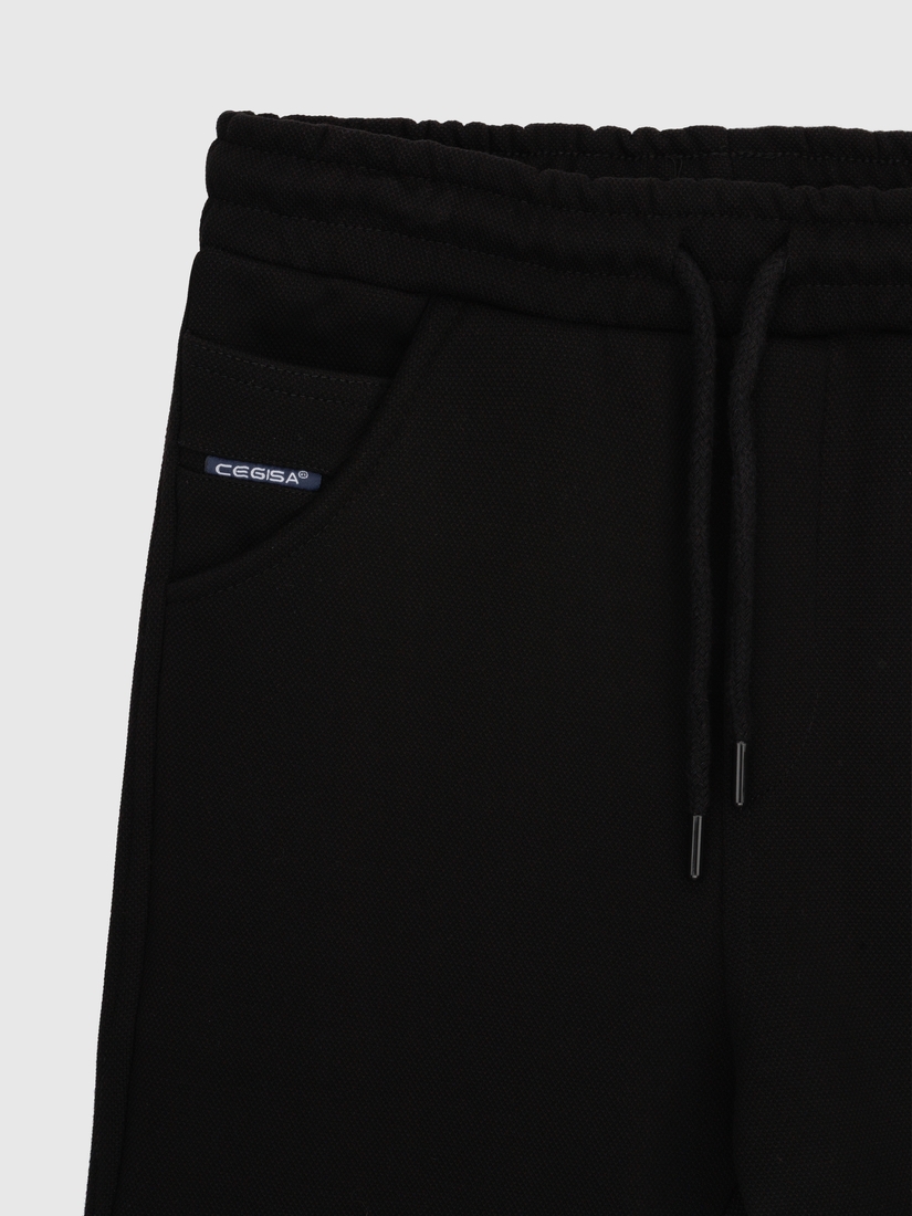 Фото Спортивні штани однотонні для хлопчика Cegisa 2862 140 см Чорний (2000990570208W)