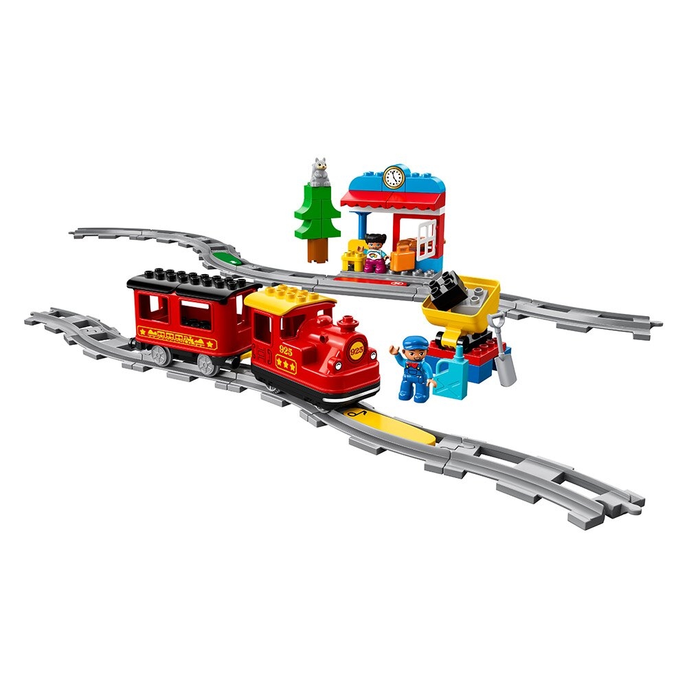 Фото Конструктор LEGO DUPLO Town Поїзд на паровій тязі (10874)