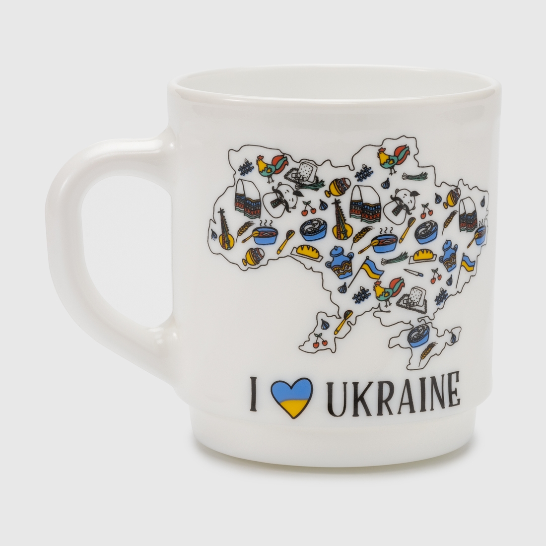 Фото Чашка в подарунковій упаковці 1104 I Love Ukraine Luminarc 290 мл Різнокольоровий (2000989976219)