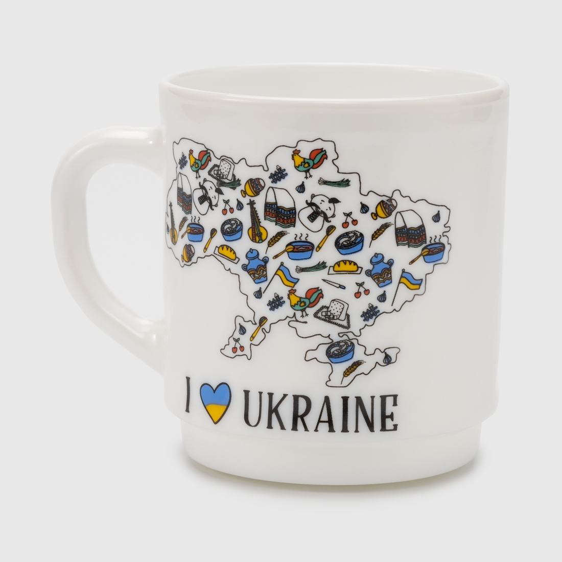 Фото Чашка в подарочной упаковке 1104 I Love Ukraine Luminarc 290 мл Разноцветный (2000989976219)