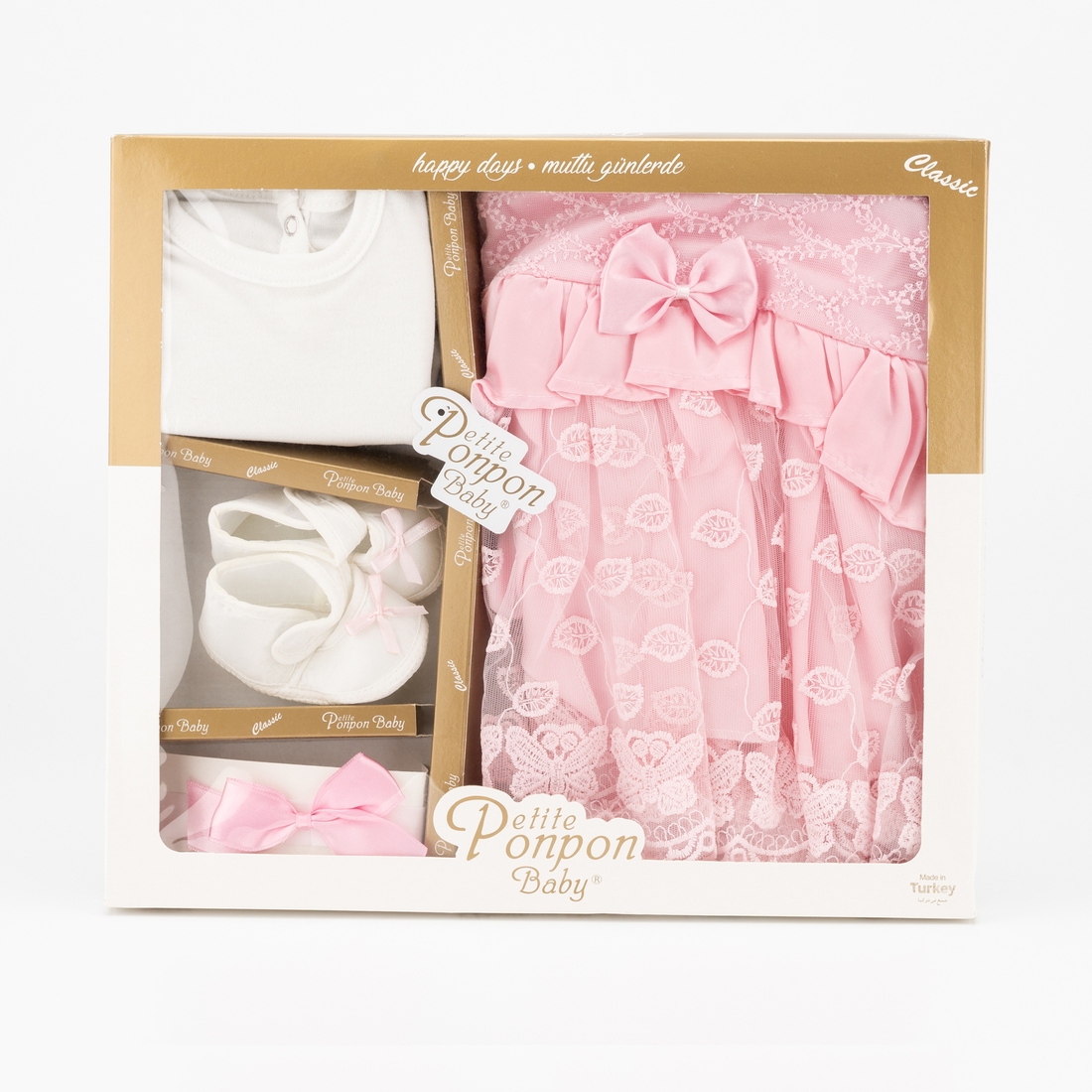 Фото Праздничный набор для девочки Mini Papi 151 4 единицы Розовый (2000989731979D)