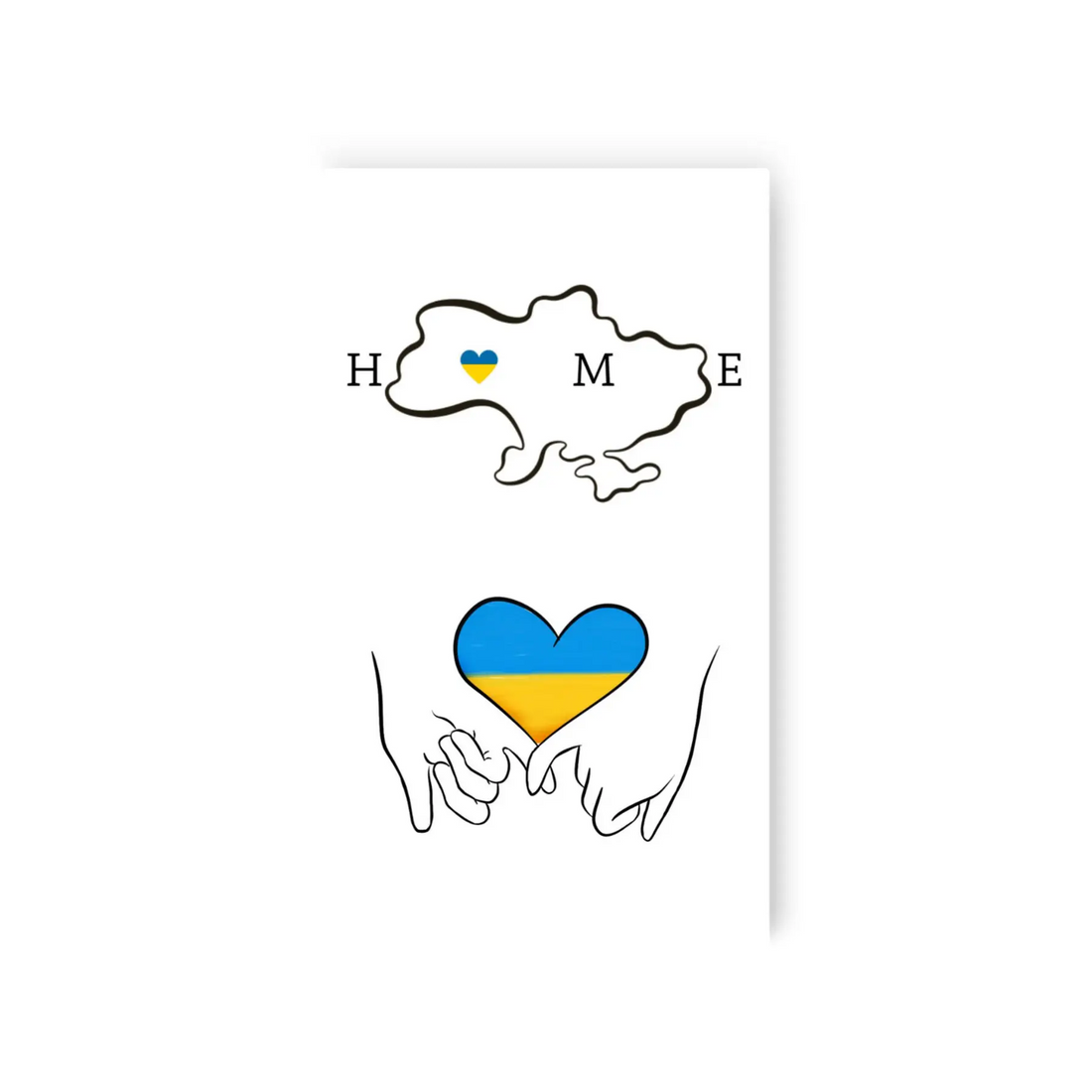 Фото Временные тату "UKRAINE IS MY HOME" Tattooshka L-49 (5805800013541)