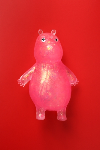 Фото Антистрес м'ялка ведмедик з блискітками 12 см C53876 Рожевий (2000989483304)