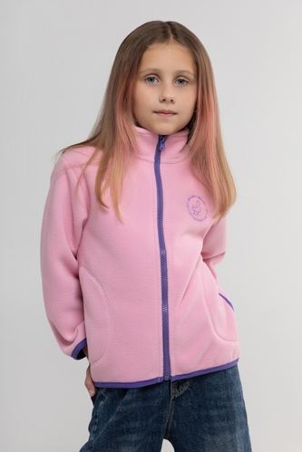 Фото Кофта однотонная для девочки Lizi 2303 116 см Розовый (2000990049421D)