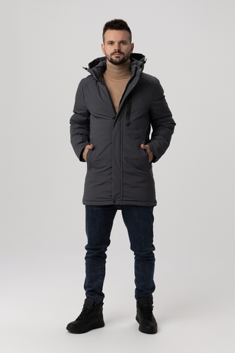 Фото Куртка зимняя мужская 666-5 4XL Темно-серый (2000989891291W)